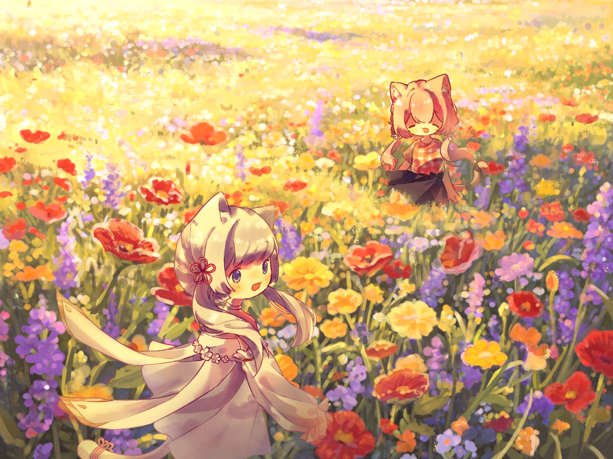 小春音アミとつくよみちゃんの3Dモデル公開記念イラスト
